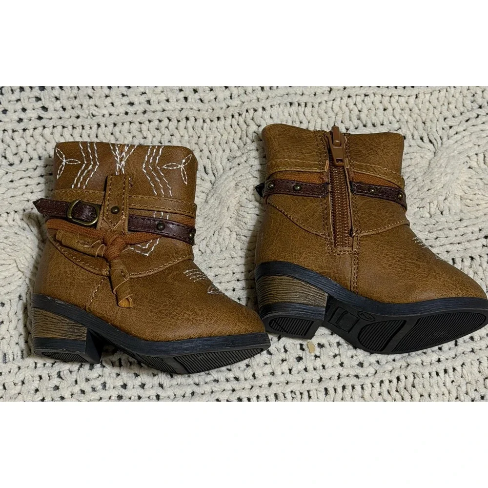 Garanimals Toddler Girls Brown Western Cowboy Boots GGR46DP007 Size 2